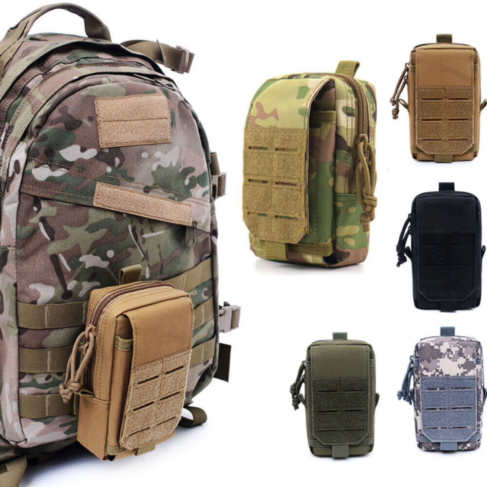 Tactical Molle EDC Pouch Waist Vest Compact Bag Pack Outdoor Mobile Phone Case