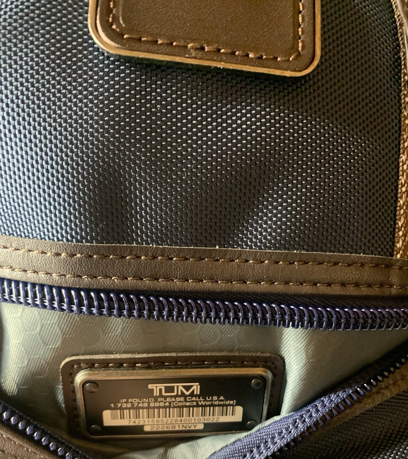 New-Tumi Alpha Bravo Knox Backpack 222681 Navy Expandable.