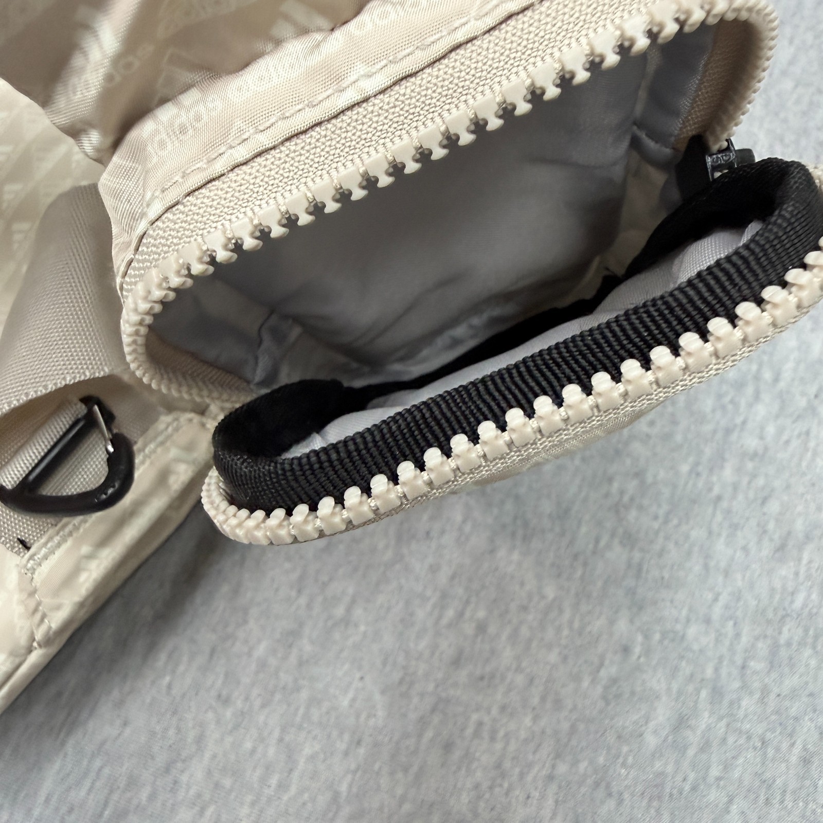 Adidas Essentials 2 Sling Crossbody Bag Beige All Over Mini Monogram Wonder Pack