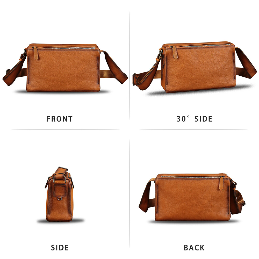 Genuine Leather Purses and Shoulder Bag for Men Women Crossbody Crossbody Bag