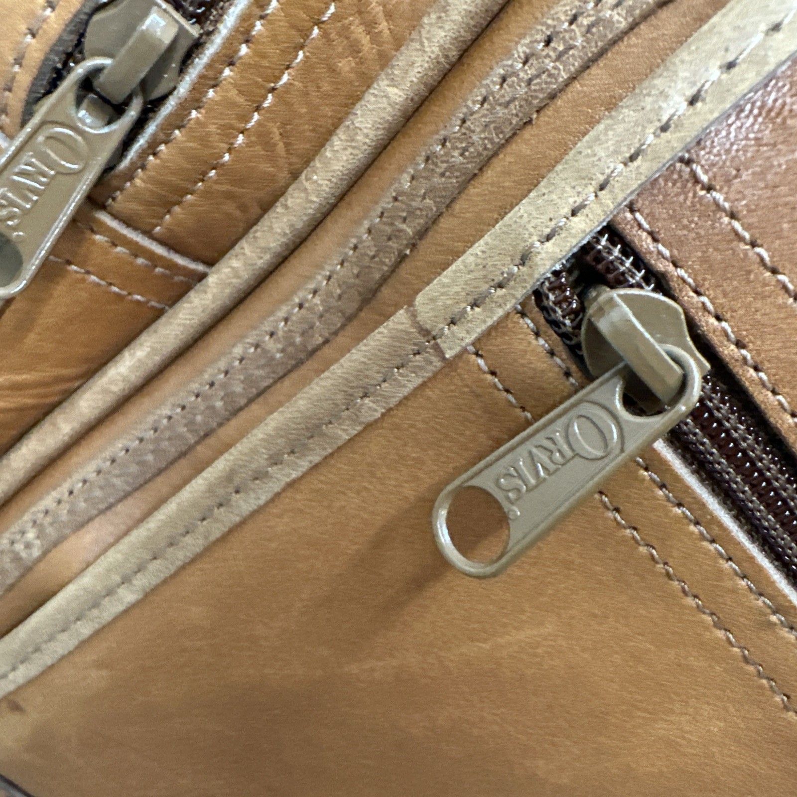 Vintage Orvis Leather Duffle Bag Multiple Pockets Customizable Made in USA