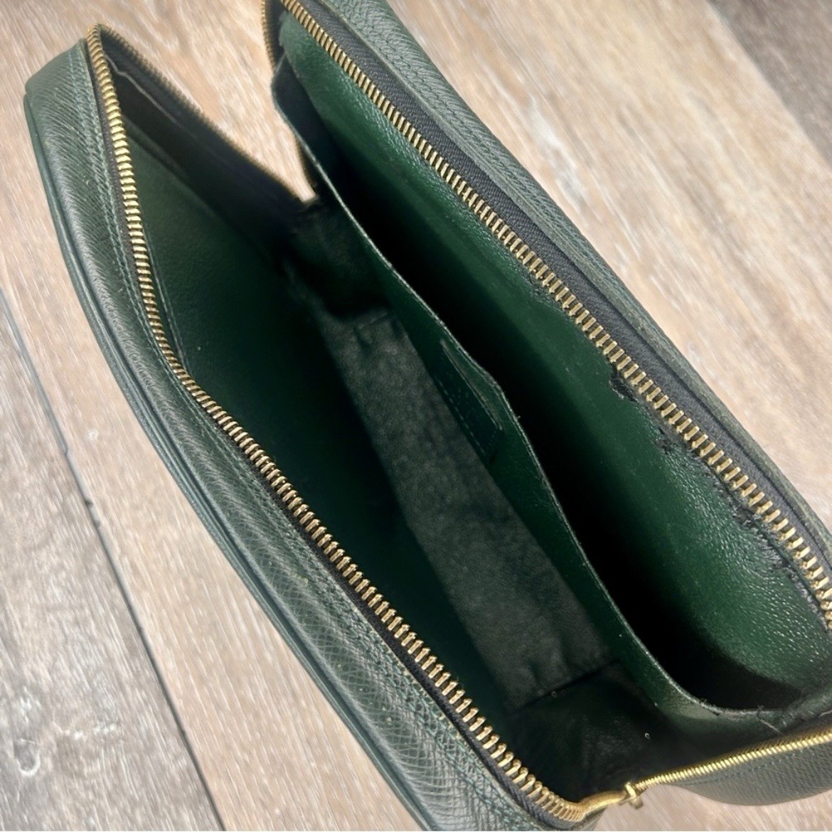 Louis Vuitton Taiga Leather Toiletry Pouch –Authentic, Made in Spain w/COA