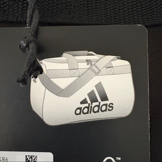 Adidas Diablo Small Duffel Black Fits Gym Locker Lifetime Warranty LP 11038