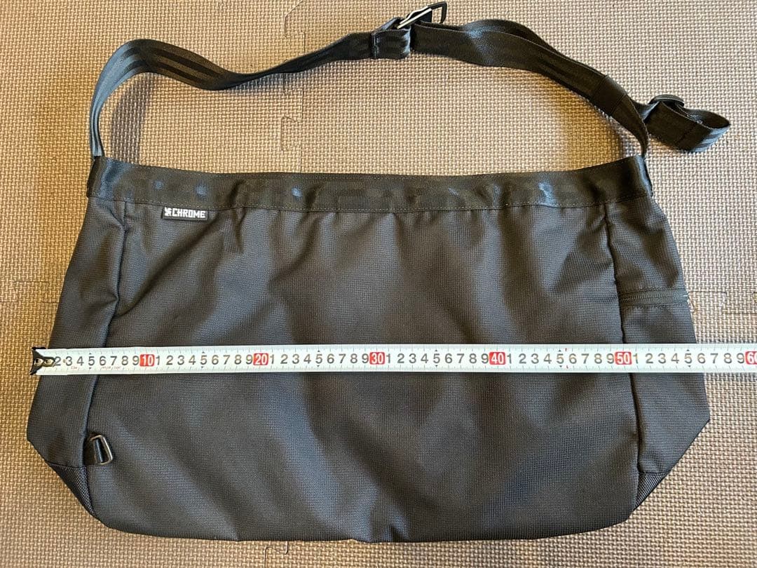 【CHROME】Shoulder bag NEWSPAPER MESSENGER Black