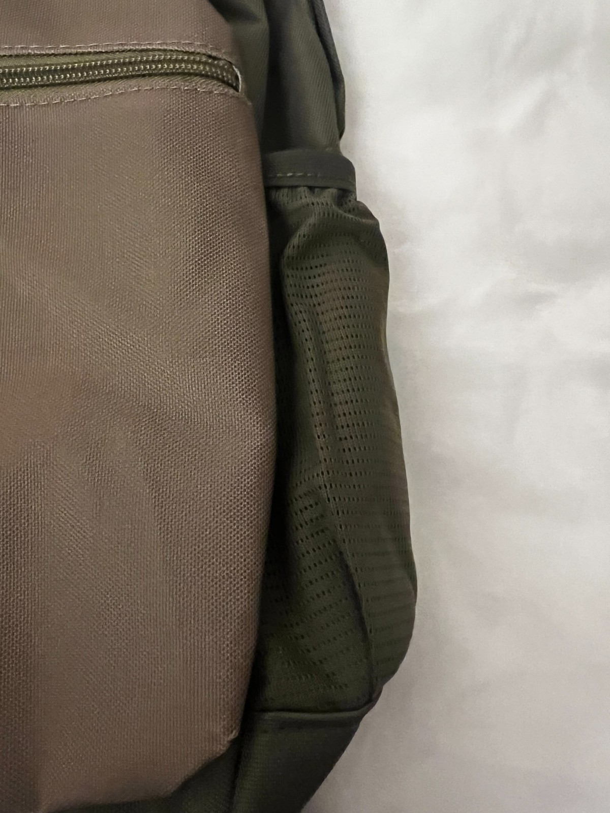 NEW! Volcom Stone Backpack School Travel Laptop Bag Olive Green / Brown Two-Tone