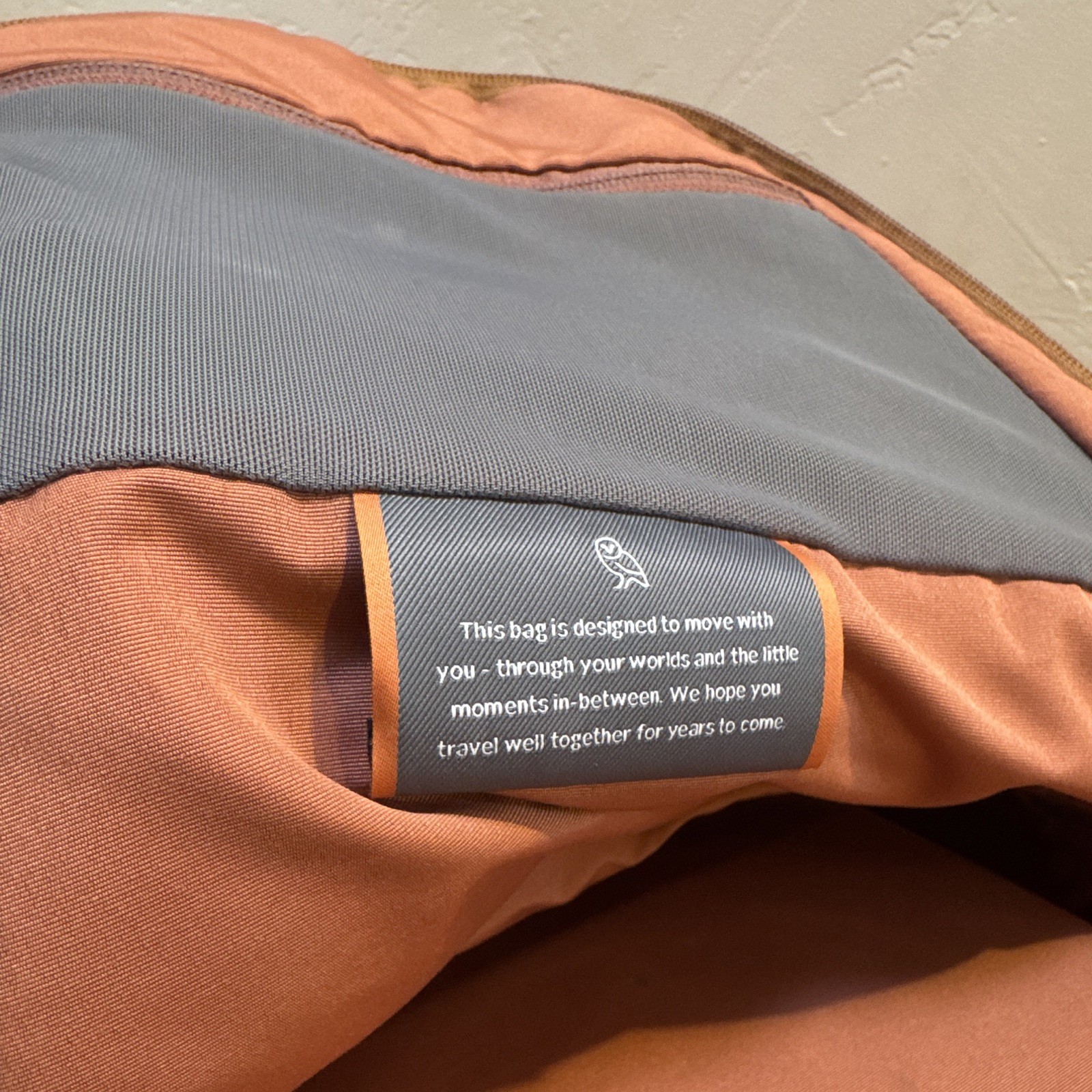 Bellroy Burnt Orange Laptop Backpack with Padded Adjustable Shoulder Strap