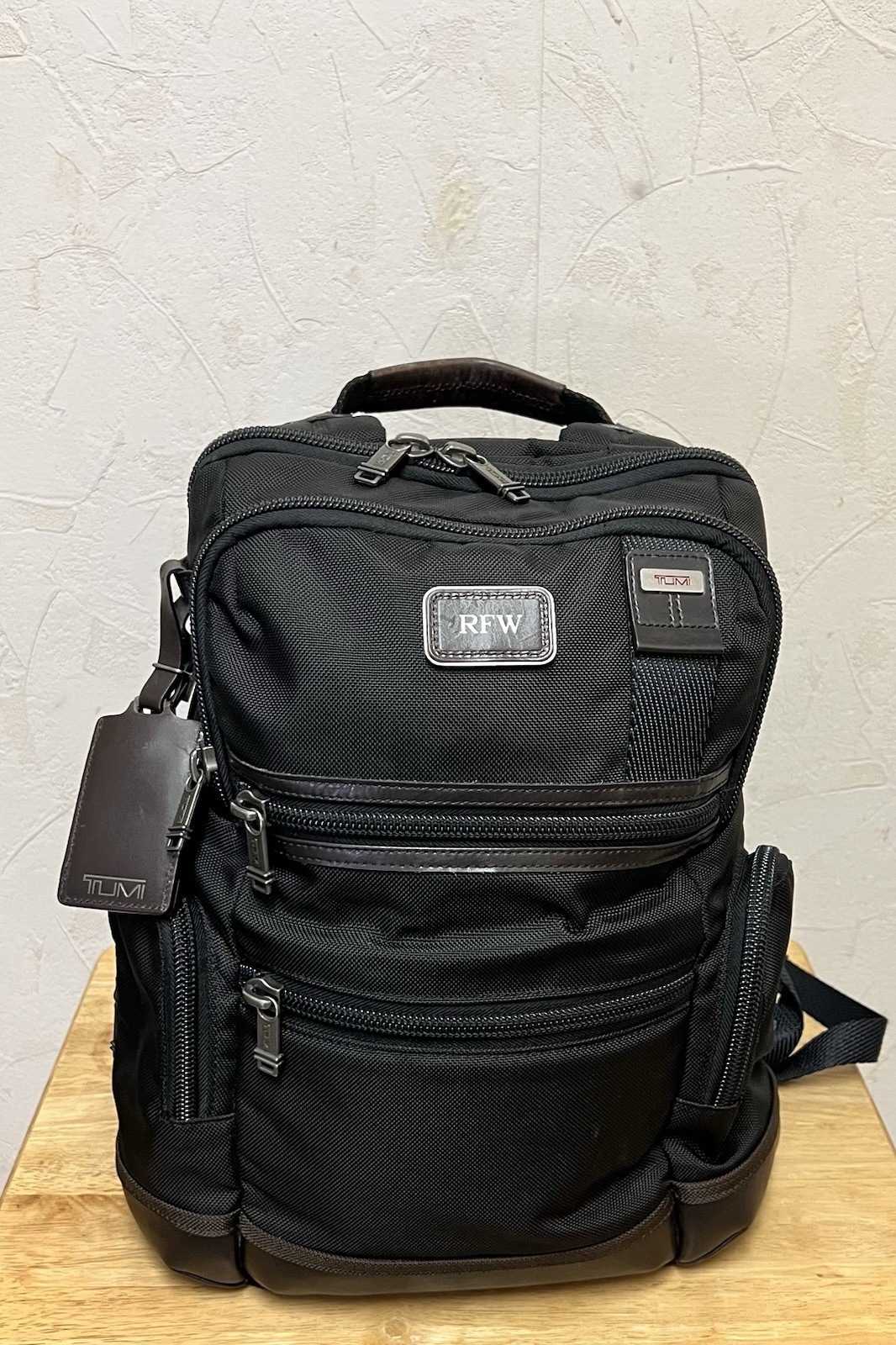TUMI Parrish 16.0” Ballistic Nylon Backpack – Black/Brown
