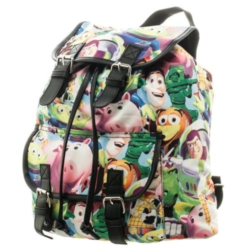 Toy Story Characters All Over Print Design Knapsack Backpack
