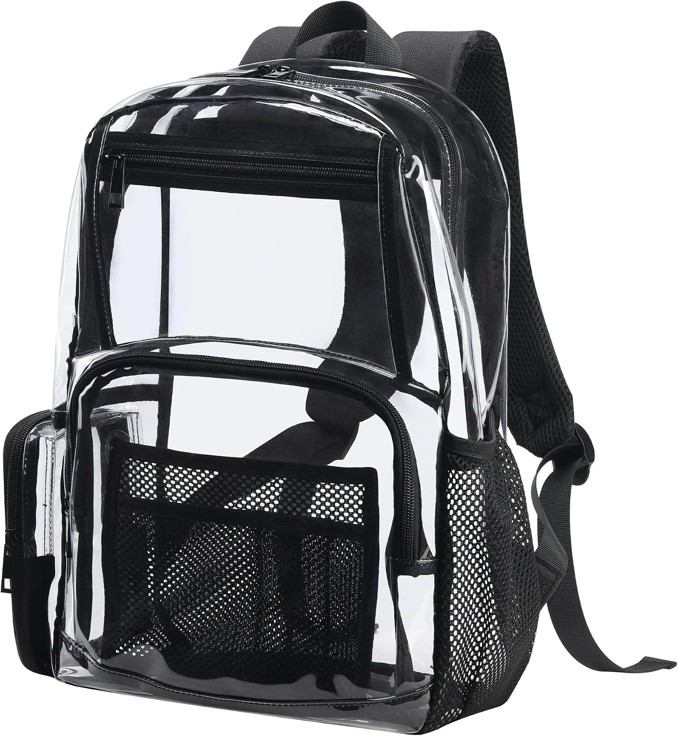 18Inches Xlarge Clear Backpack – Transparent Bookbag for School Stadium TSA Appr