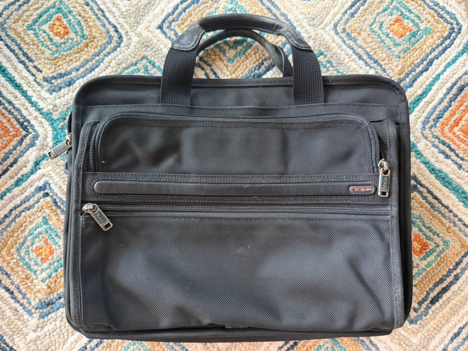 TUMI Alpha Medium 15 -inch Expandable Briefcase with Removable Padded Strap-Used