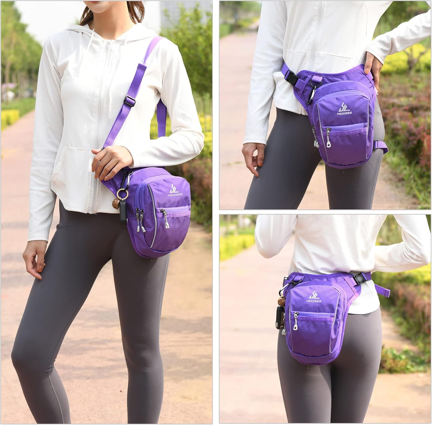 Leg Bag for Men Fanny Packs Women Men Outdoor Thigh Bags Motorcycle Ride Cros…