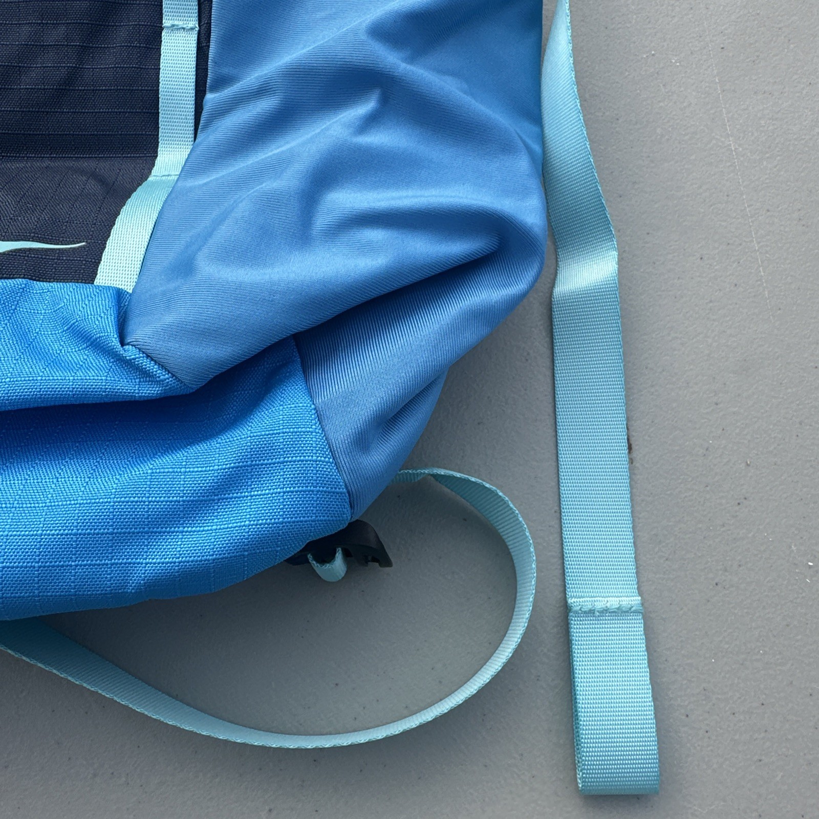 Hoka One Ocean Mist Blue Backpack Shoe Bag EUC No Tags Looks Unused