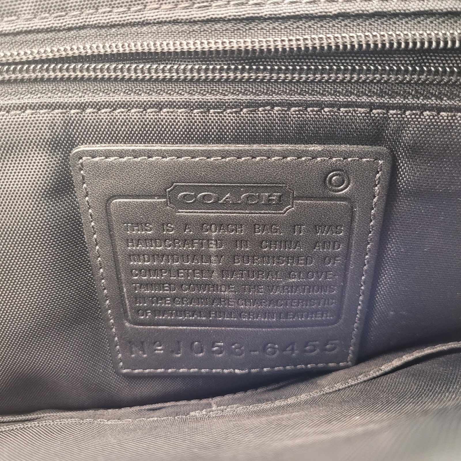 Coach Metropolitan Briefcase laptop Messenger bag black leather J053-6455