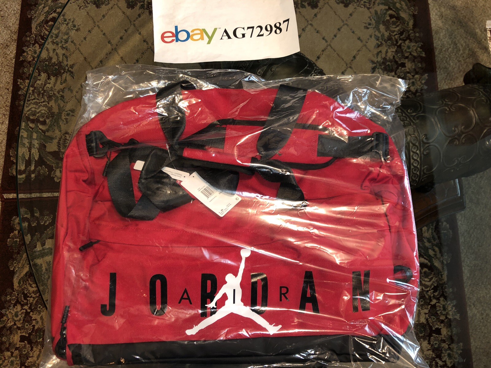 Nike Jordan Jumpman Sport Duffel Bag Gym Red MM0168 R78 SEALED RN81917 CA18702