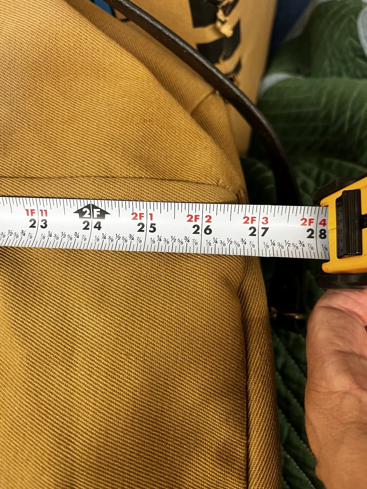 Filson Rugged Twill Large Duffle Bag 29x14x12″ Tan Heavy Canvas Waxed