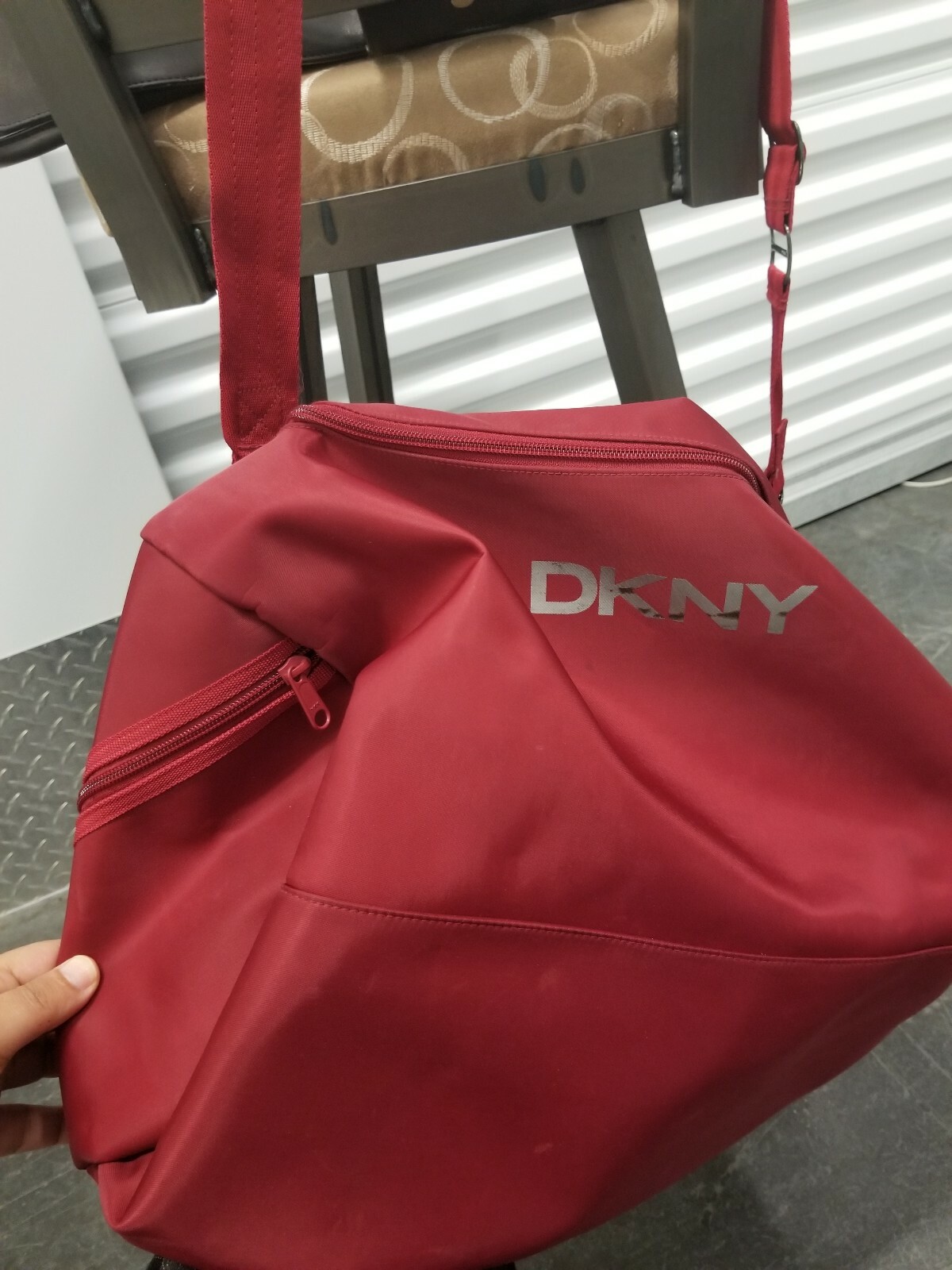 New DKNY sport bag..beautiful fabric and color..unique style.