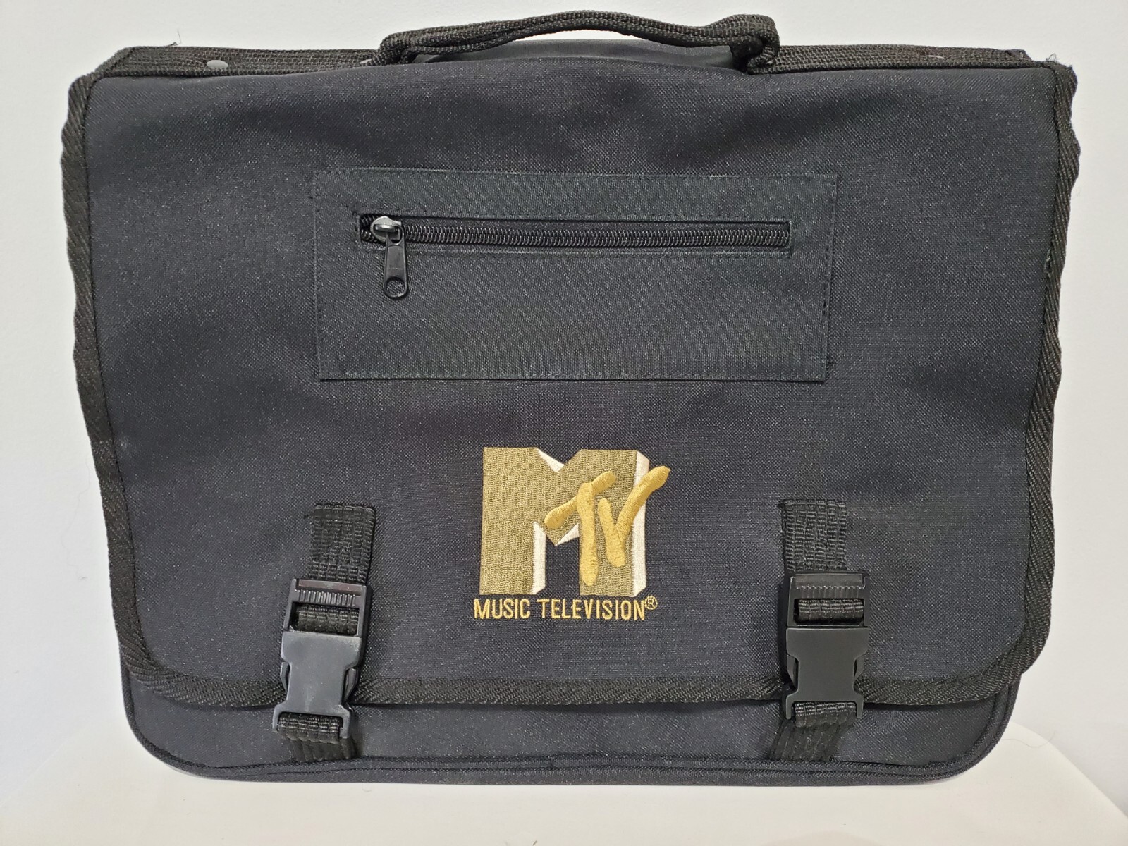 Vintage MTV Music Television Messenger Bag Soft Laptop Case – Black
