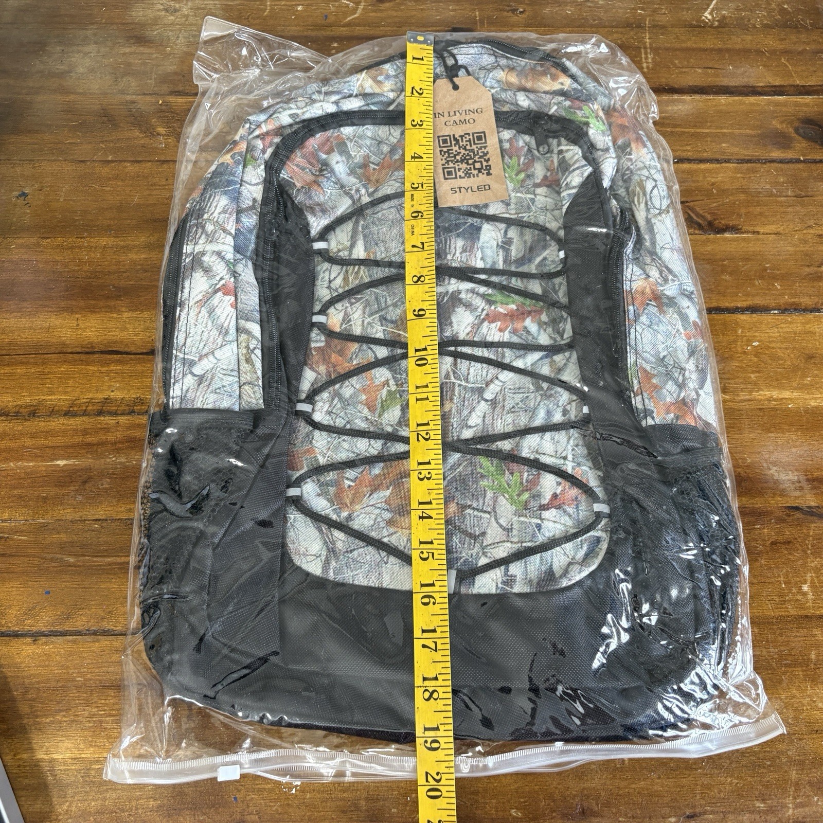 NWT Camo Backpack Basic Classic Camouflage School Sports Hunting Travel