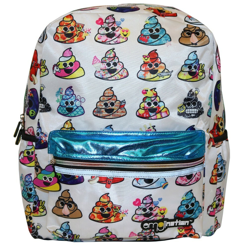 Emoji 16 Happens Kids’ Backpack – White