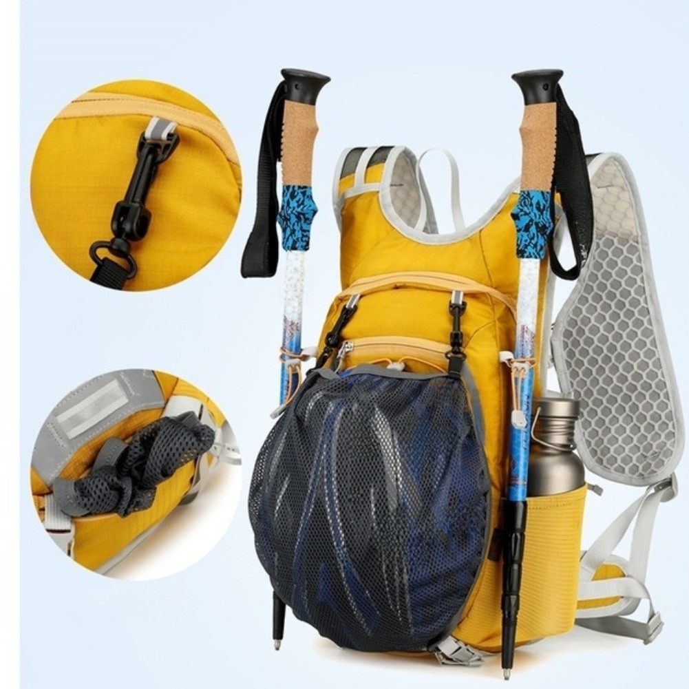Water Resistant Nylon Backpack 45x27x14cm for Hiking Cycling Camping and Travel