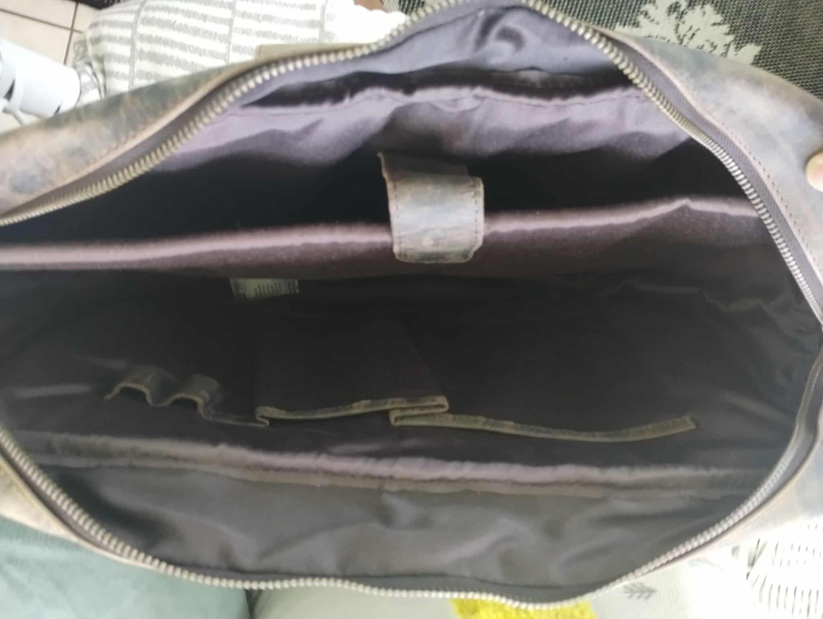16 Inch Buffalo Leather Briefcase Laptop Messenger Bag Office Briefcase Bag