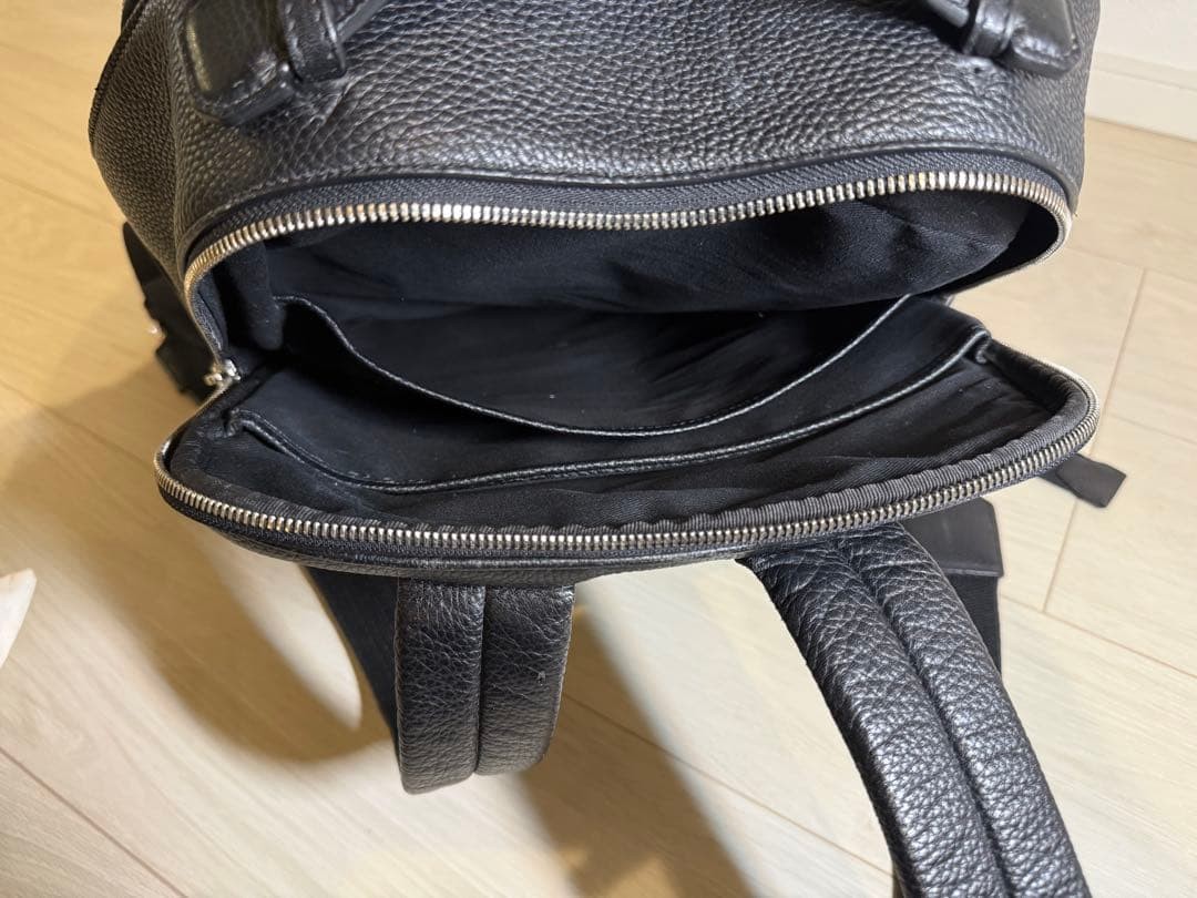 Bally CORNEL.O Leather Backpack Black 30cm 39cm 13cm From Japan