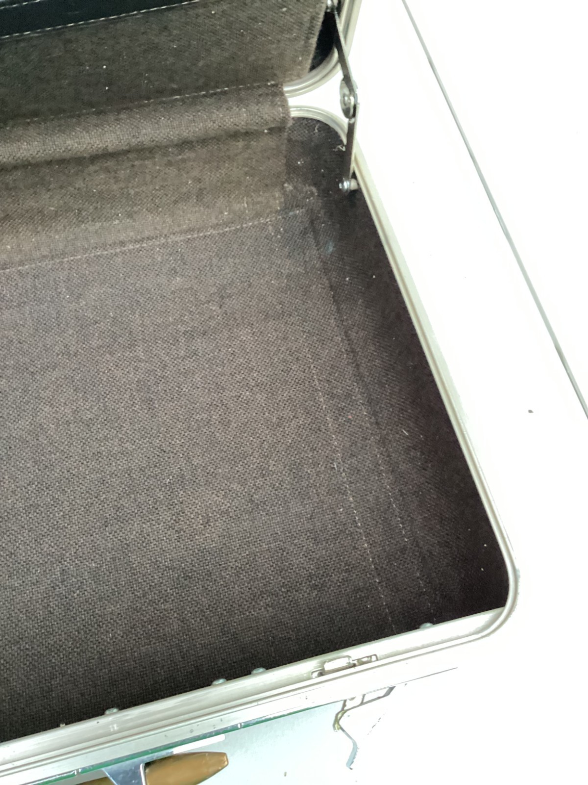 1980s Zero Halliburton Aircraft Grade Aluminum Combination Lock Briefcase