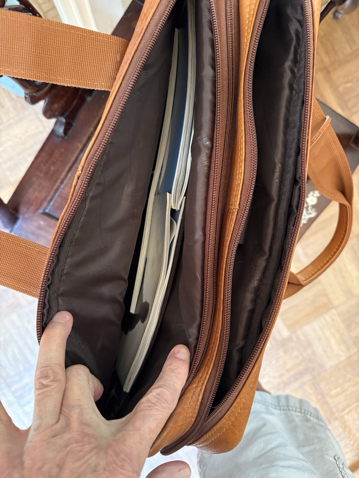 Leather Briefcase Bag