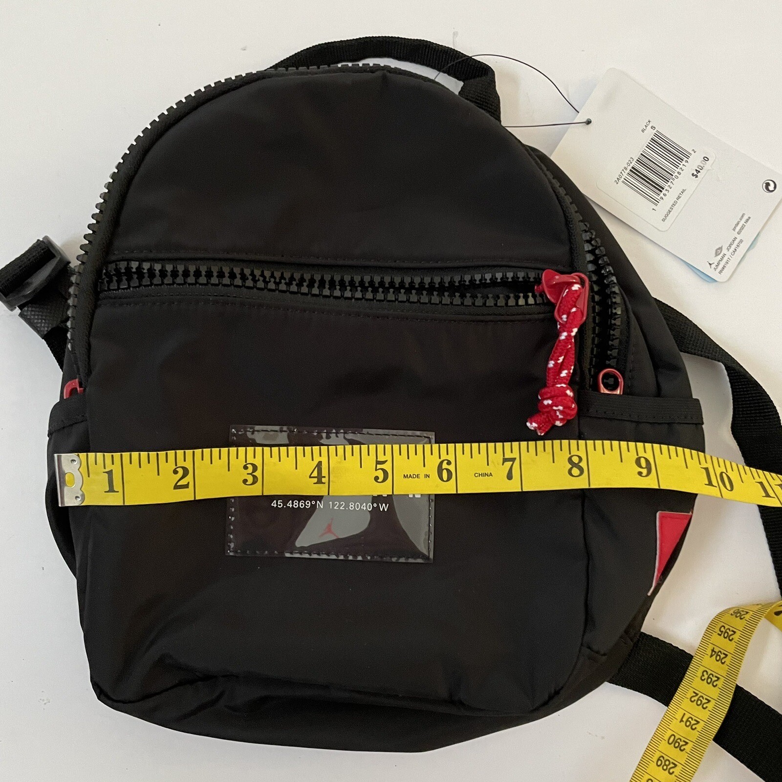 Nike JORDAN JUMPMAN MINI BACKPACK Purse Bag Kids Adults Unisex Black NWT