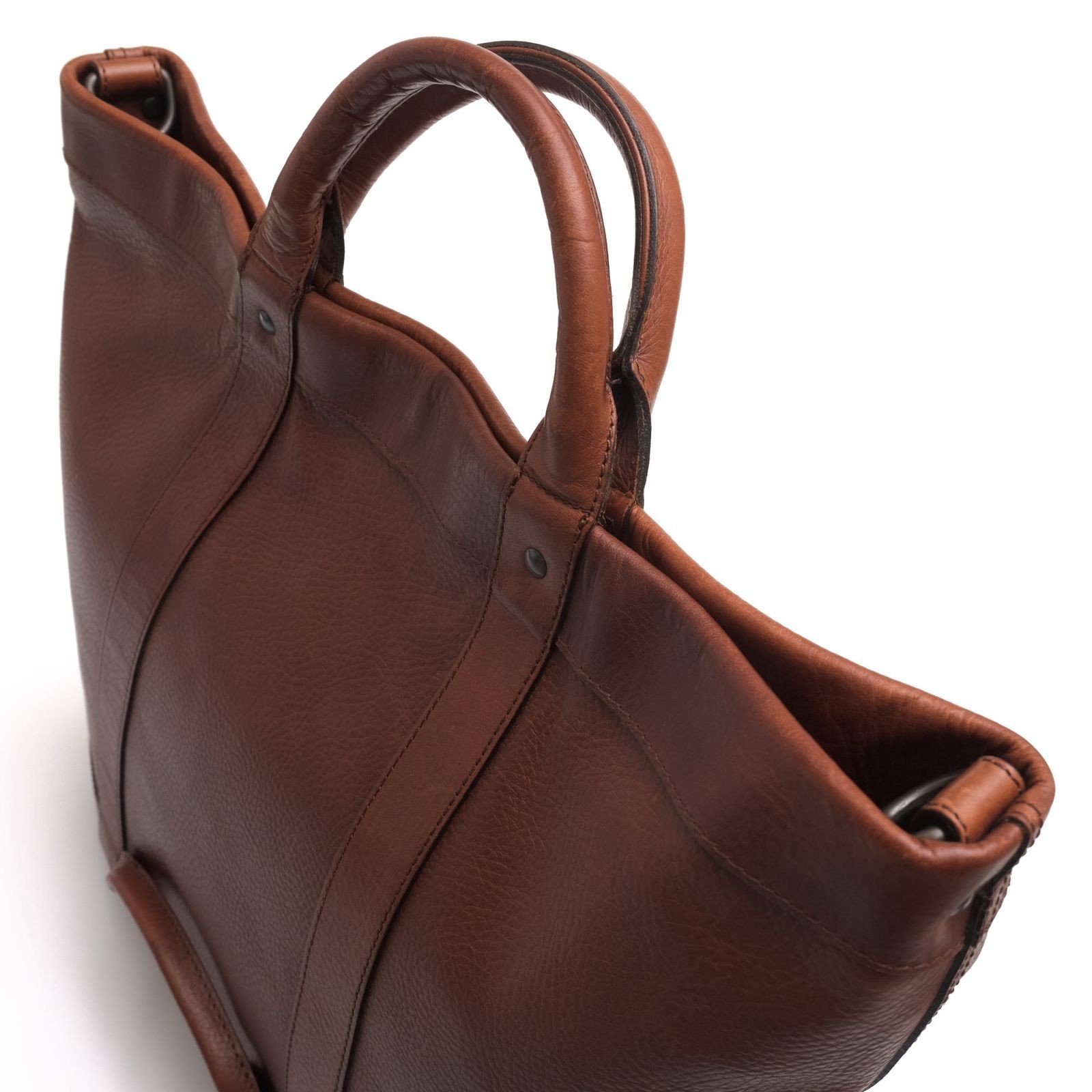 PORTER Yoshida Bushel Tote Bag L Leather Brown B4 Business Japan Excellent