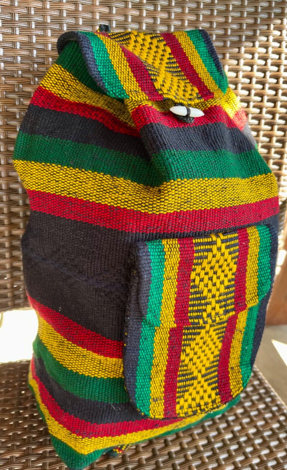 Rasta Tribal Woven New Backpack Sling Travel Bag Mexico Beach Festivals