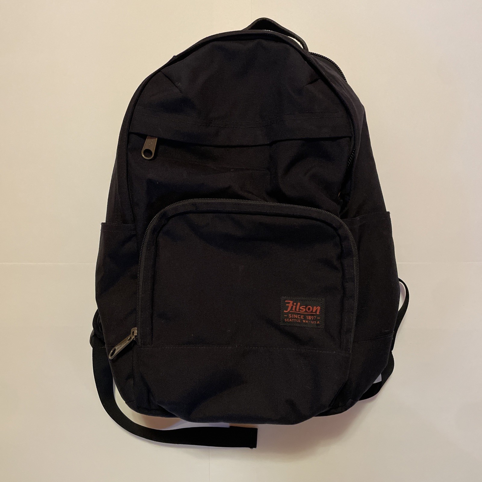 Filson Dryden Backpack Navy Blue Black Laptop Bag 1000D Ballistic Nylon 25.5 L