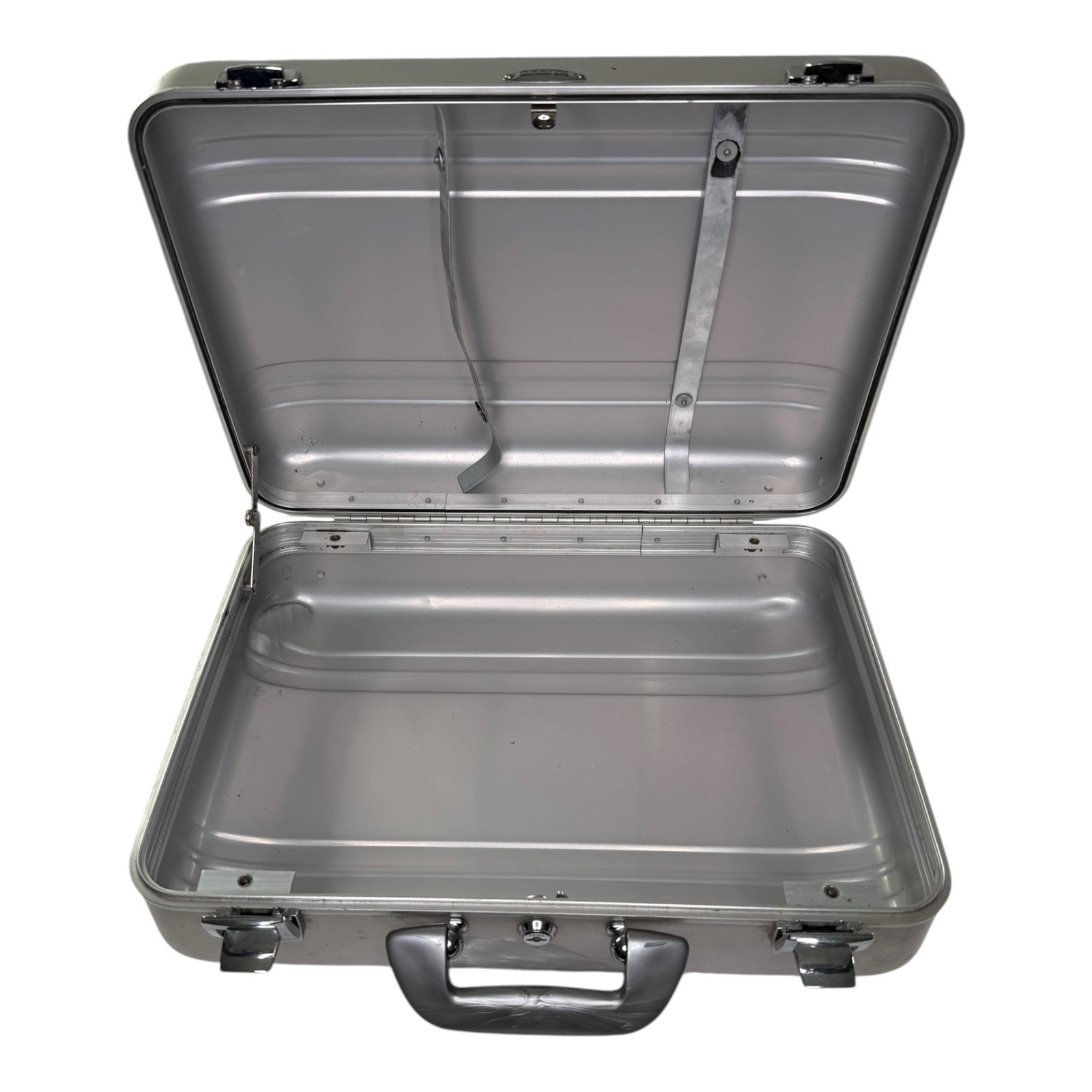 Vintage Zero Halliburton Centurion Elite Aluminum Attache Briefcase 18x13x6