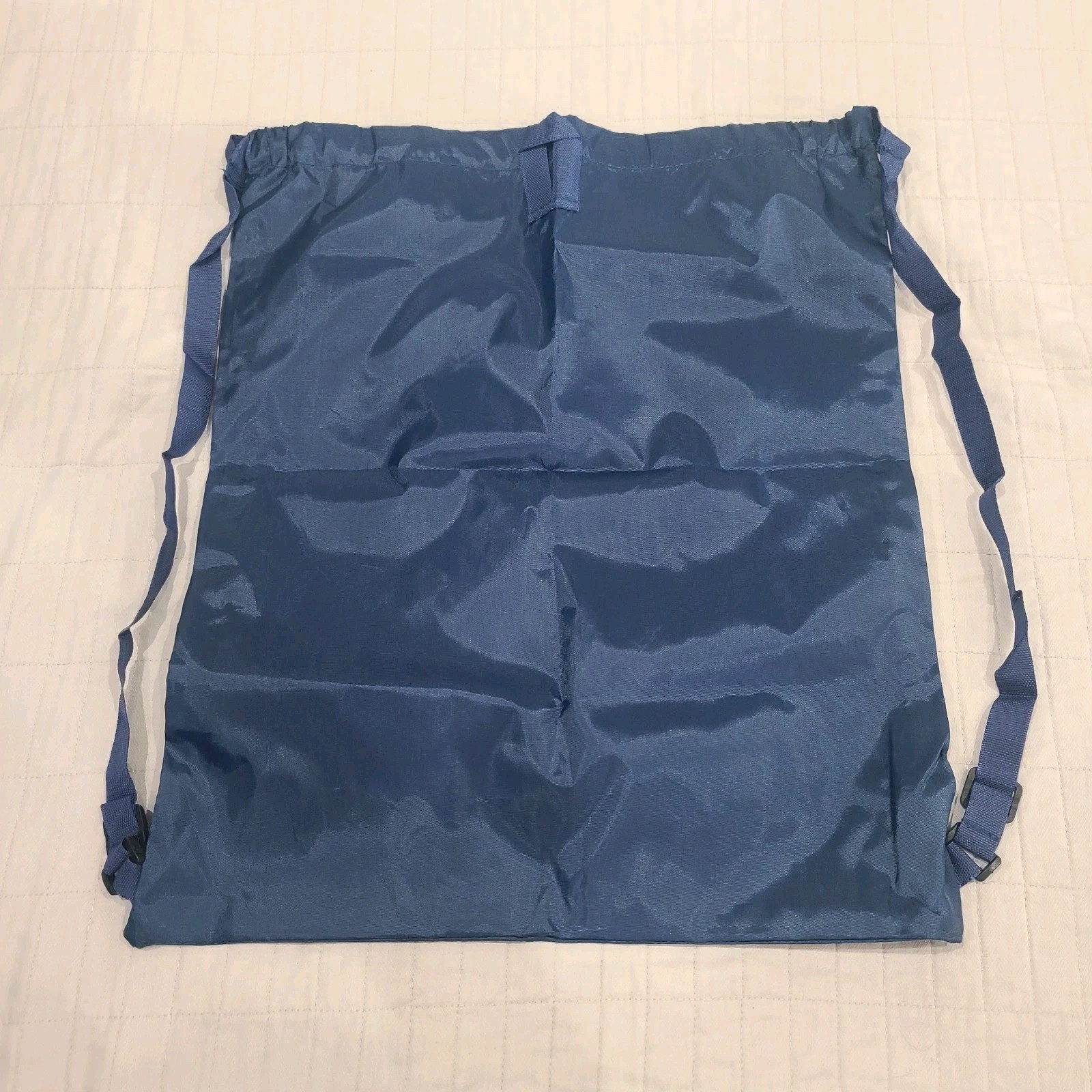 Navy Blue Skechers Packable Nylon Adjustable Drawstring Backpack 16″x20″