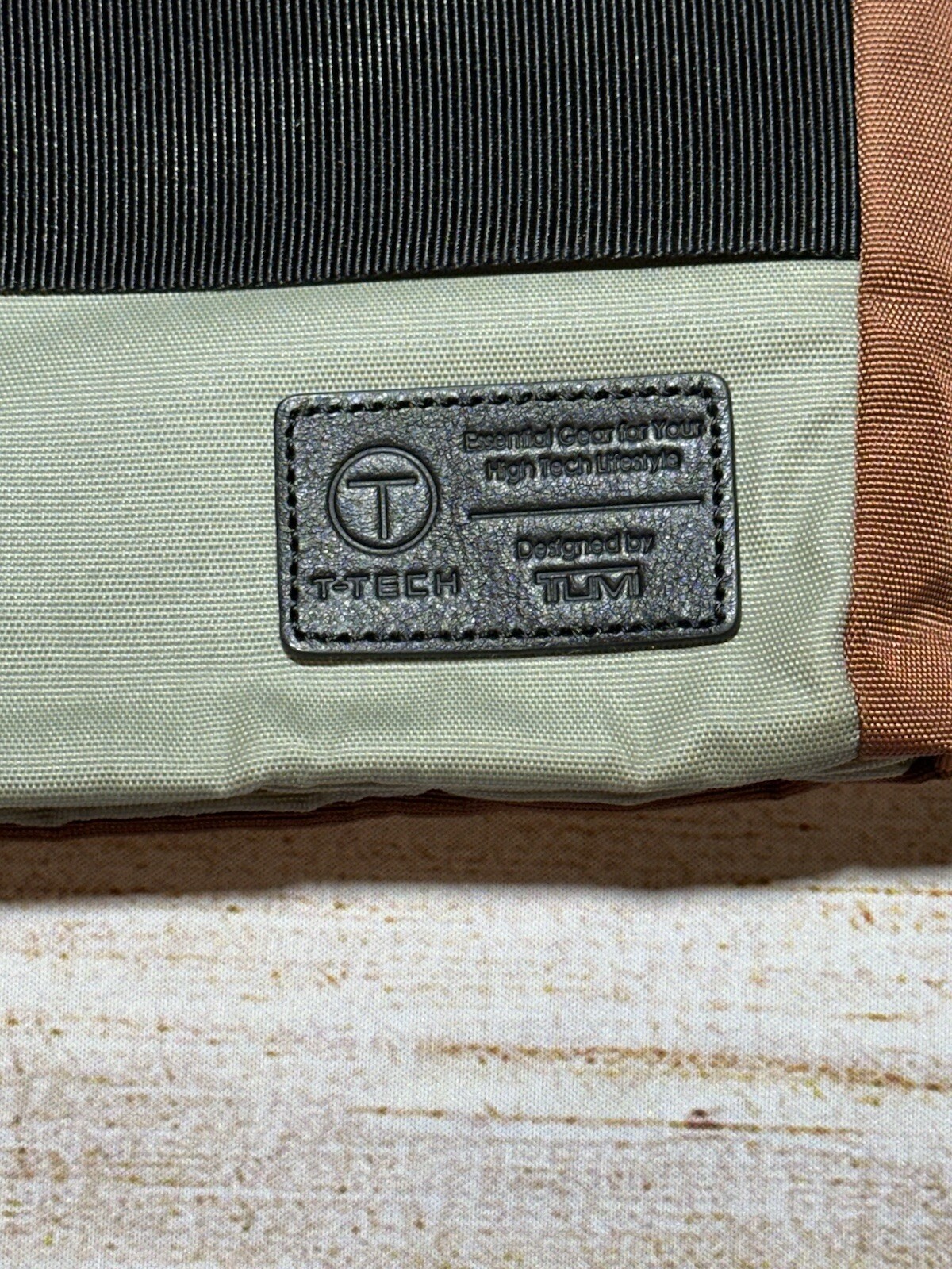 TUMI Nylon Small Flap Crossbody Shoulder Messenger Bag Carry On Orange