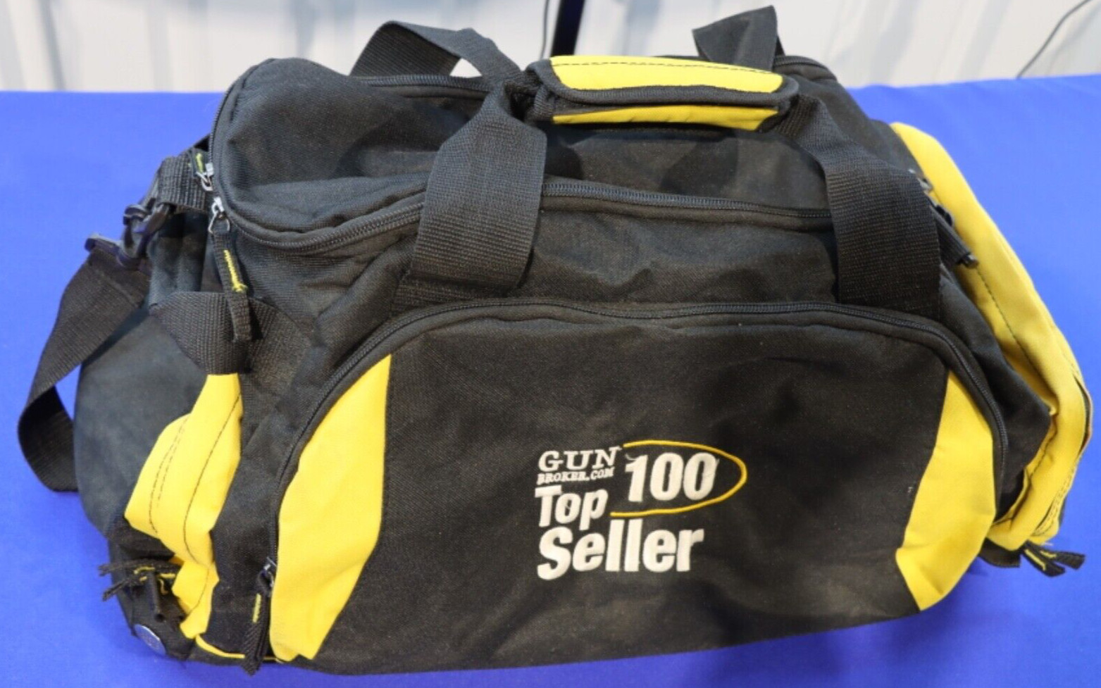 Gun Broker Top 100 Seller Black Yellow Carrying Duffel Sports Bag Shoulder Strap