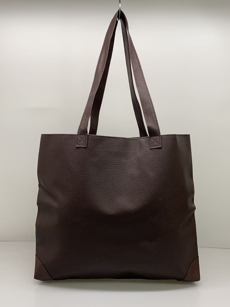 BEAMS Tote Bag Leather BRW Plain