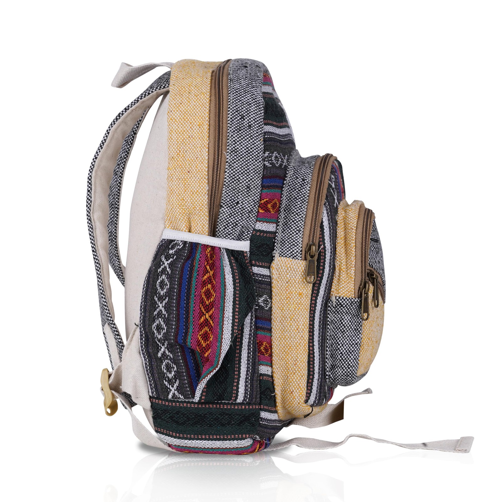 Hemp Backpack Lightweight Traveling Backpacks Cotton Stripe Daypack Handmade …