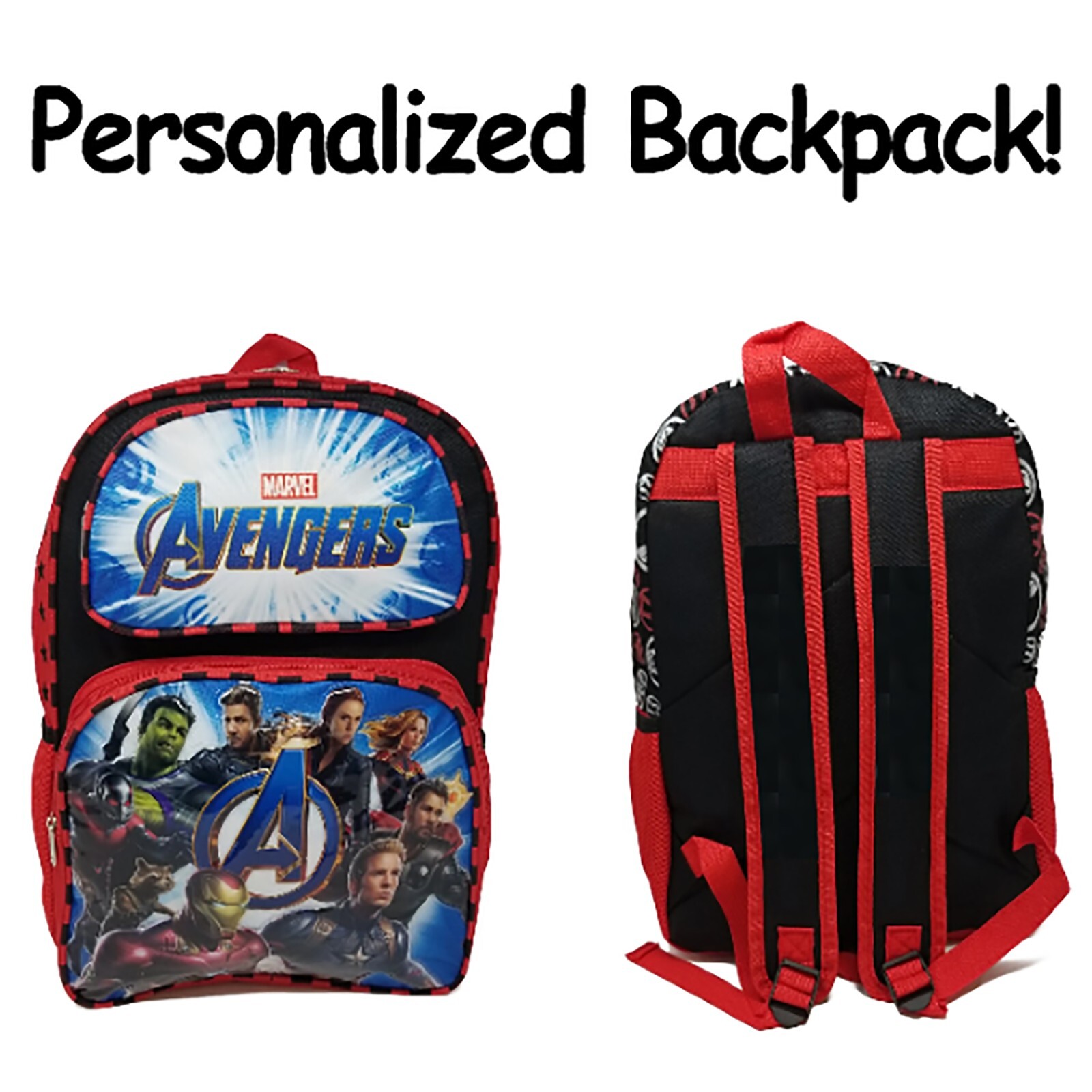 Marvel Avengers Original movie version backpack (Name can be added)