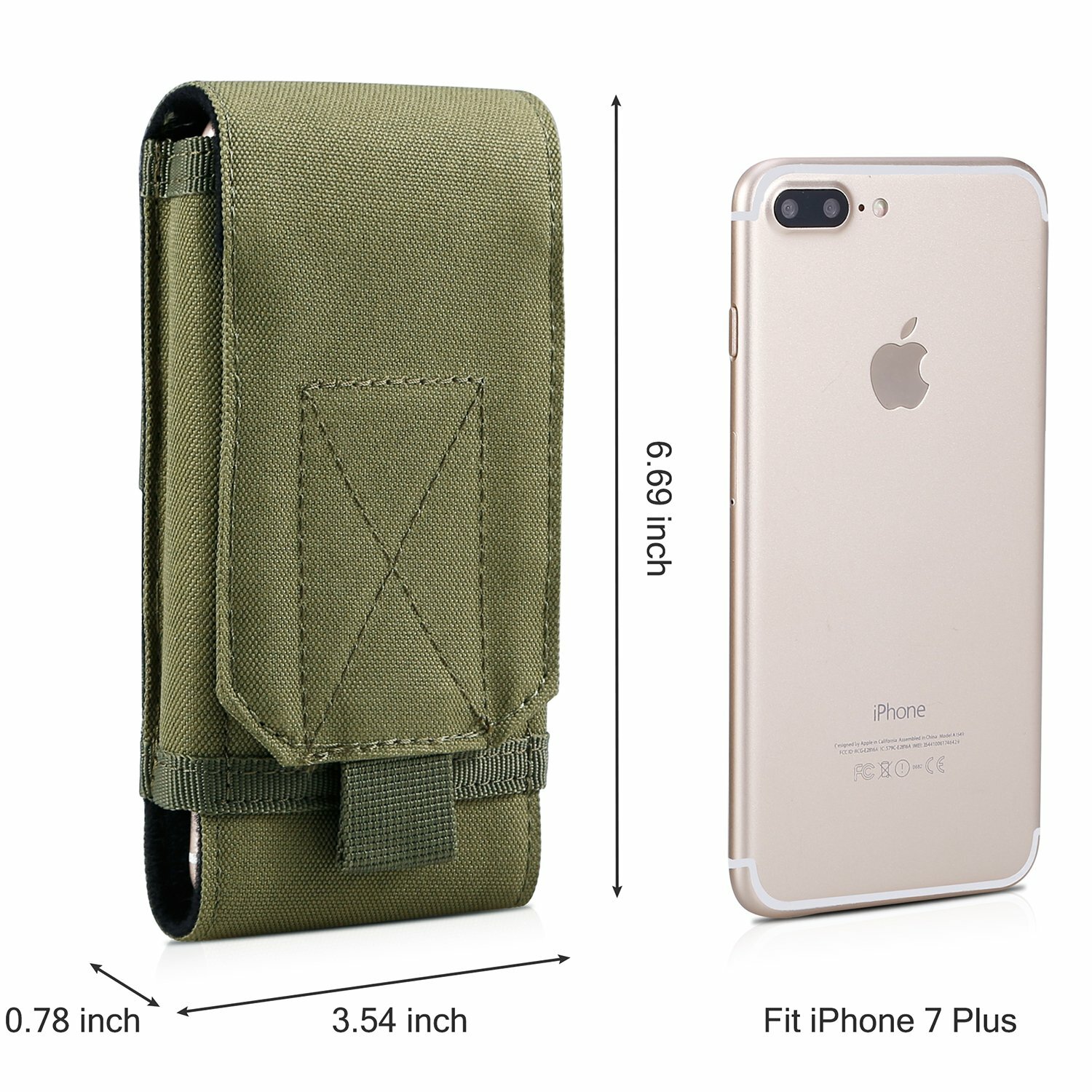 Tactical MOLLE Holster Army Mobile Phone Belt Pouch EDC Security Pack Waist Bag