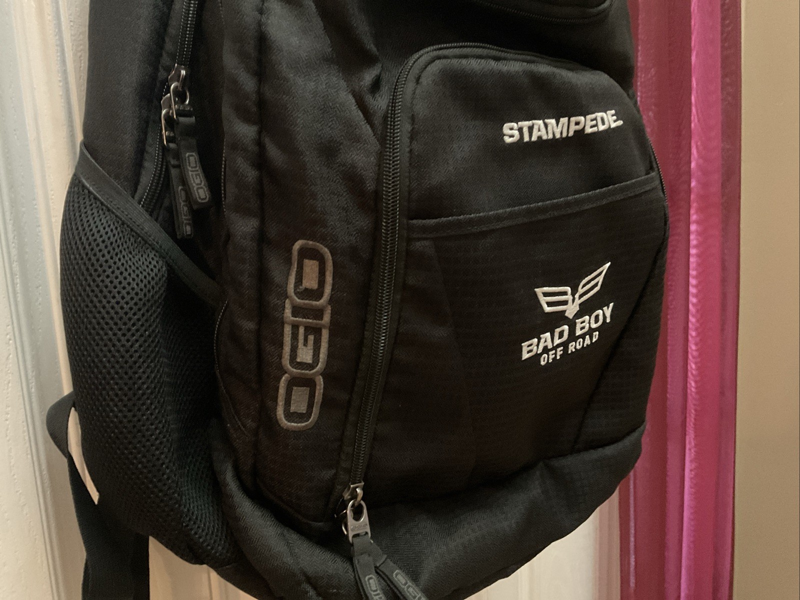OGIO- Zippered Backpack w/ Straps- Black Bad Boy Off Road Stampede
