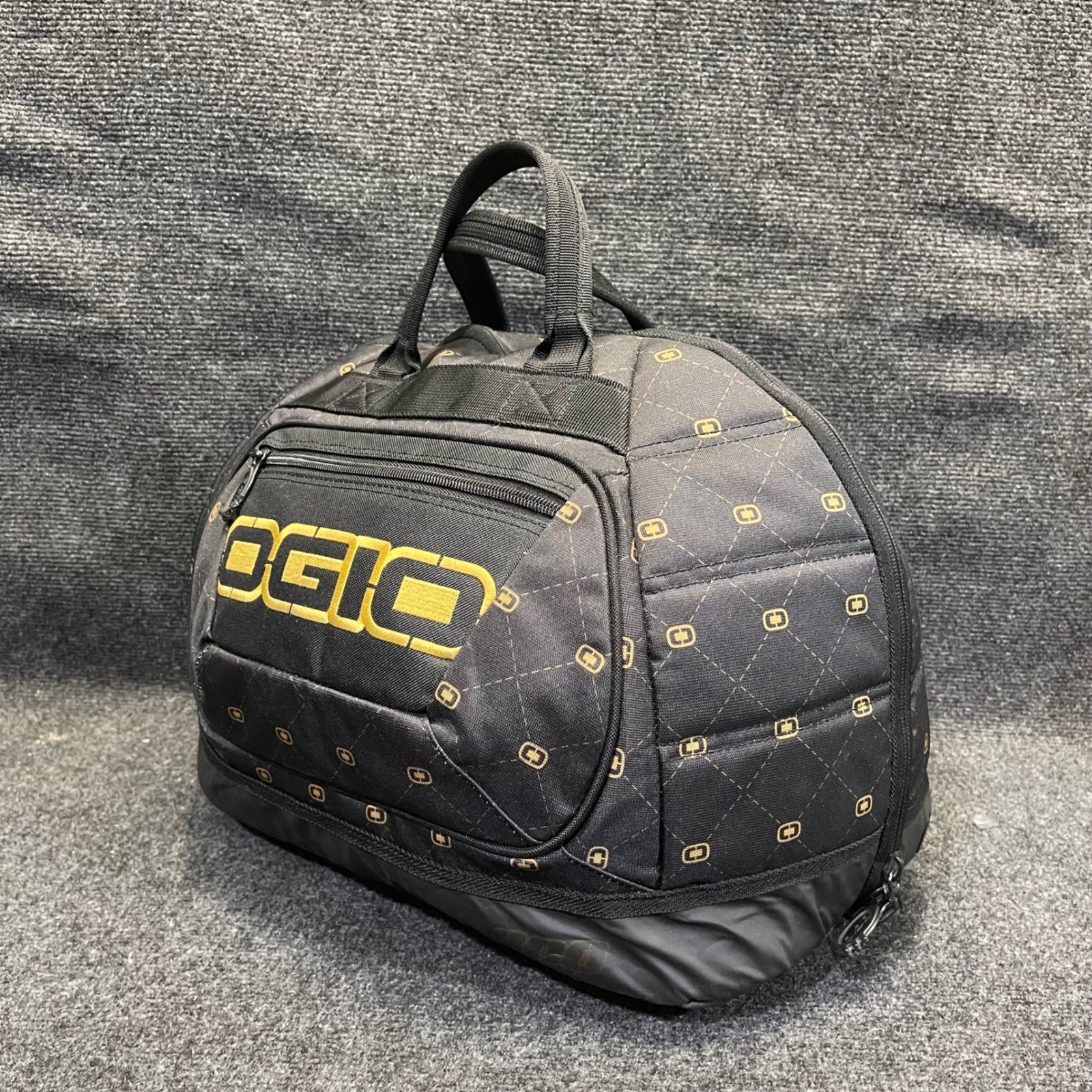 OGIO Head Case Black/Gold Motorcycle Helmet Quilted Padded Storage Travel Bag