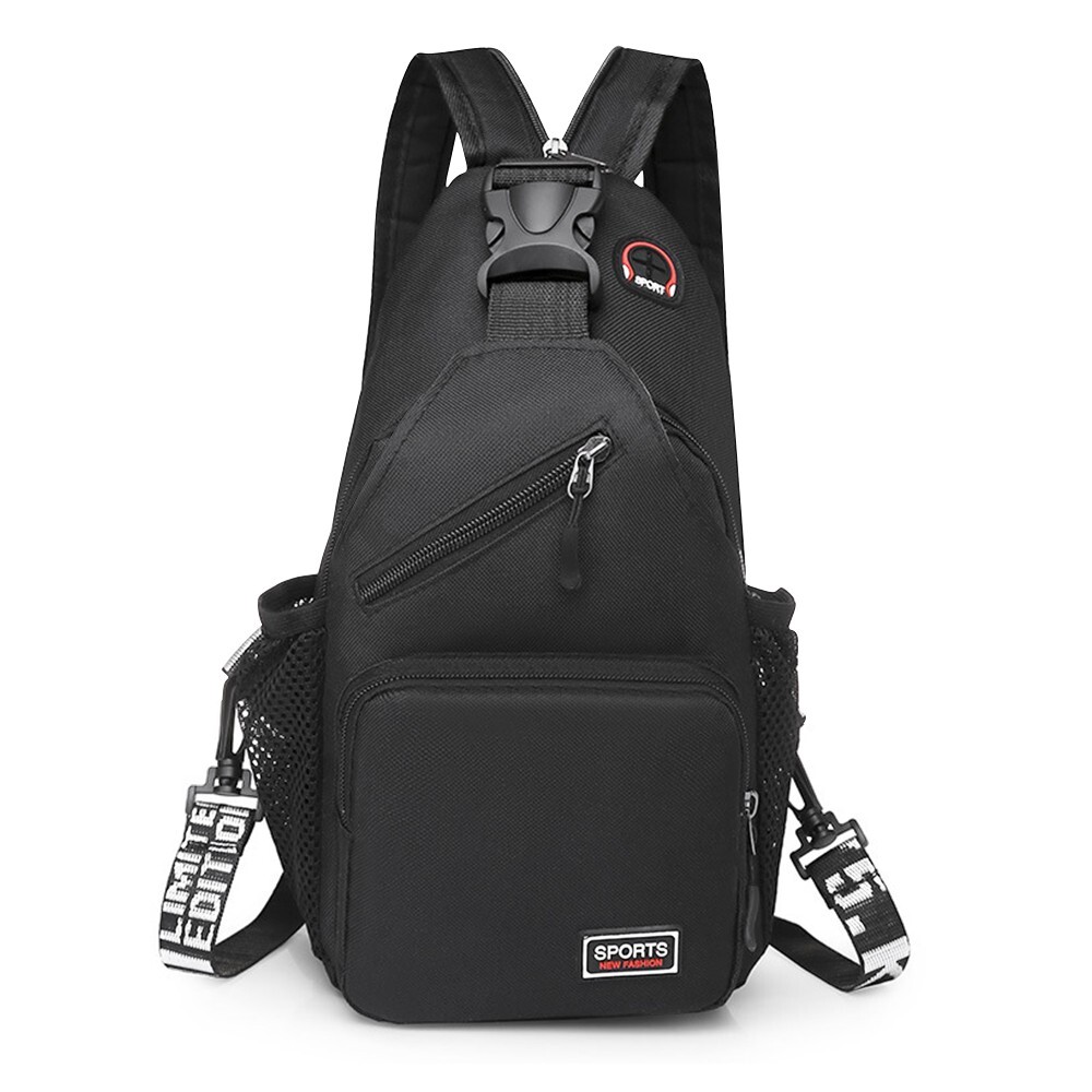 Nylon Versatile Casual Breast Bag Variable Shoulder Strap Pack Backpack Crossbag