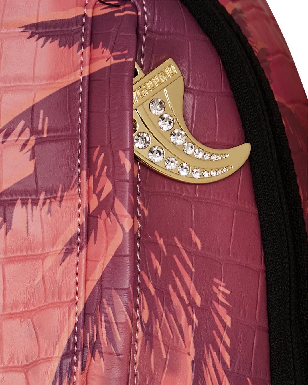 Sprayground CROCASSO – JET DRIFT BACKPACK Velour Laptop Compartment Faux Leather