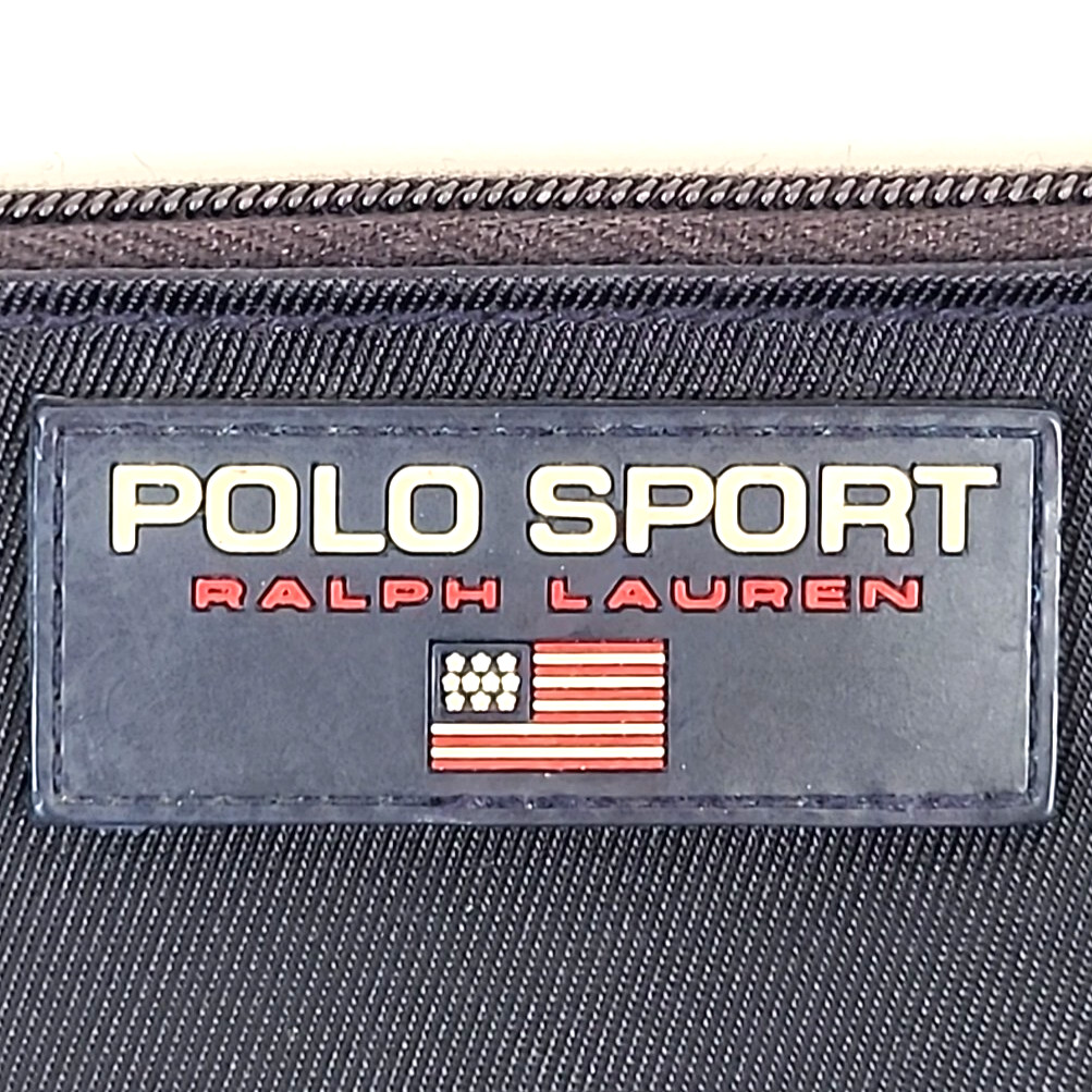Vtg Ralph Lauren Polo Sport Nylon Crossbody Bag Pouch USA Flag Rare US Seller