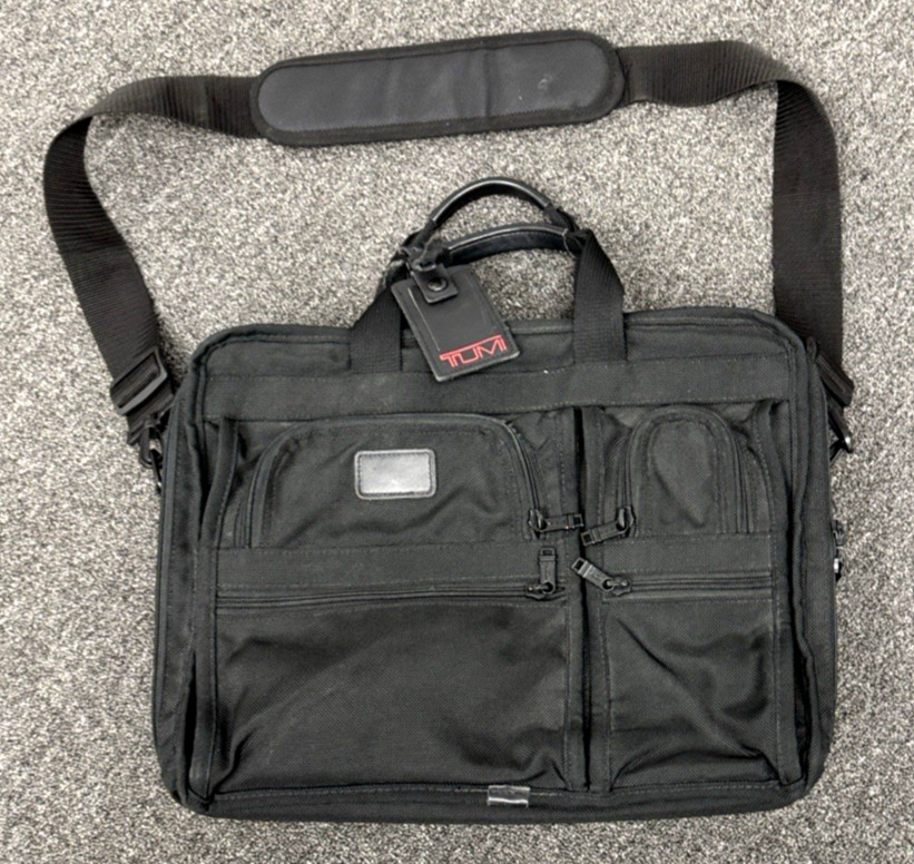 Tumi Alpha 13 inch high Laptop Briefcase – Black