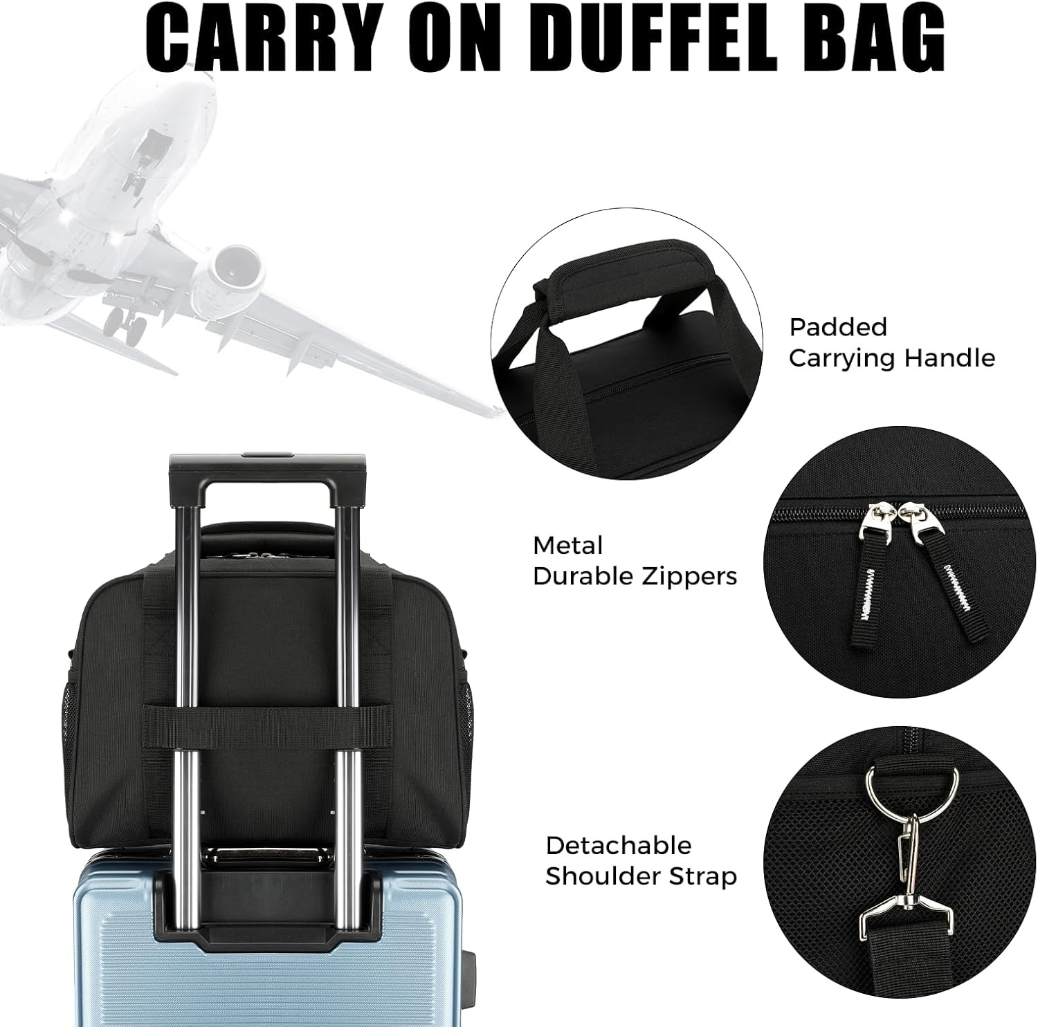 14 Inch Small Gym Bag for Men & Women, Mini Duffle Bag for Travel Sports, Lightw