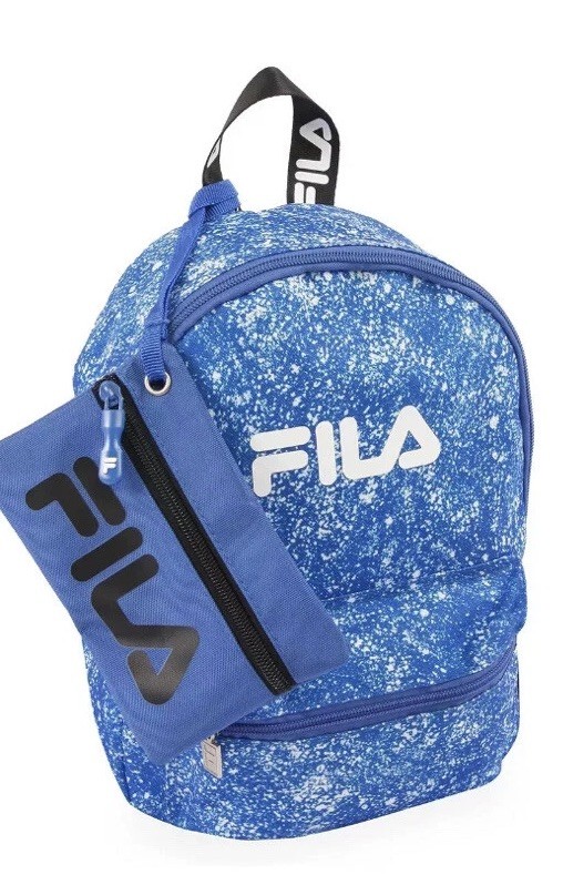 FILA Hailee 2 Piece Mini Backpack with Pouch NWT Tie Dye Blue