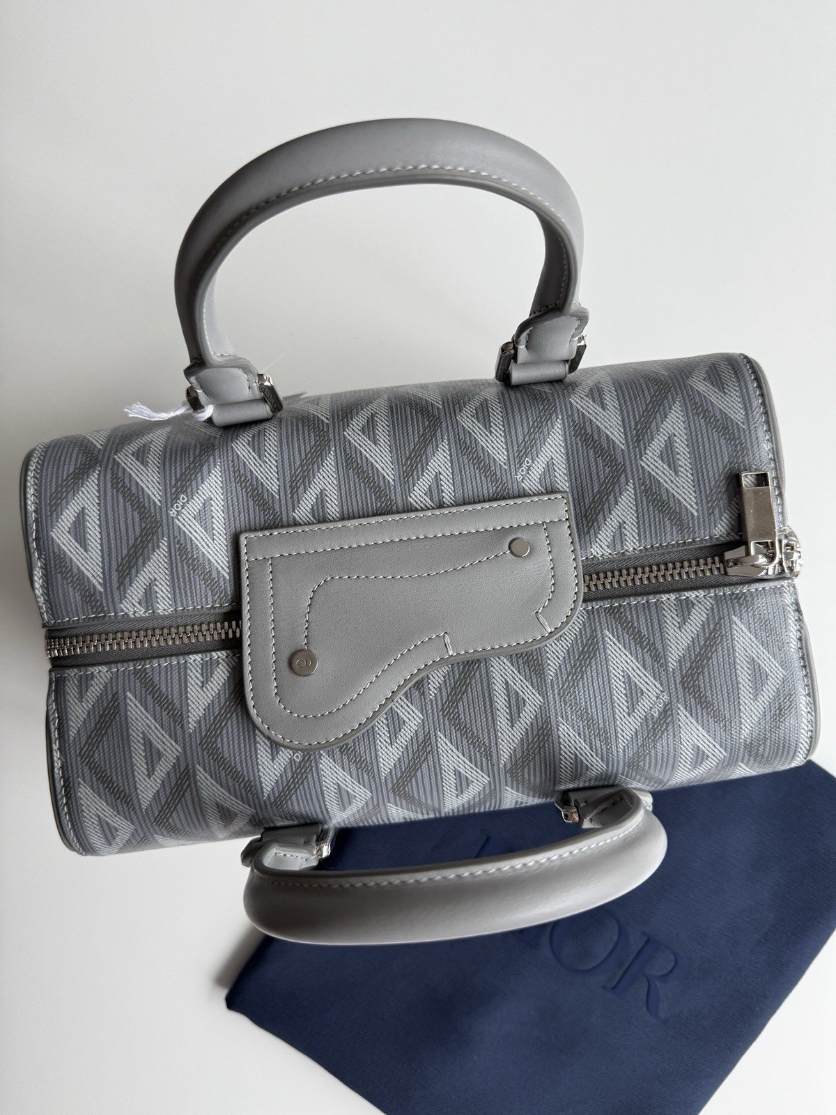Dior Lingot 26 Bag In Gray CD Monogram