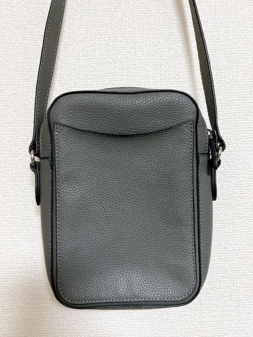 United Arrows Microfiber Square Shoulder Bag Gray New